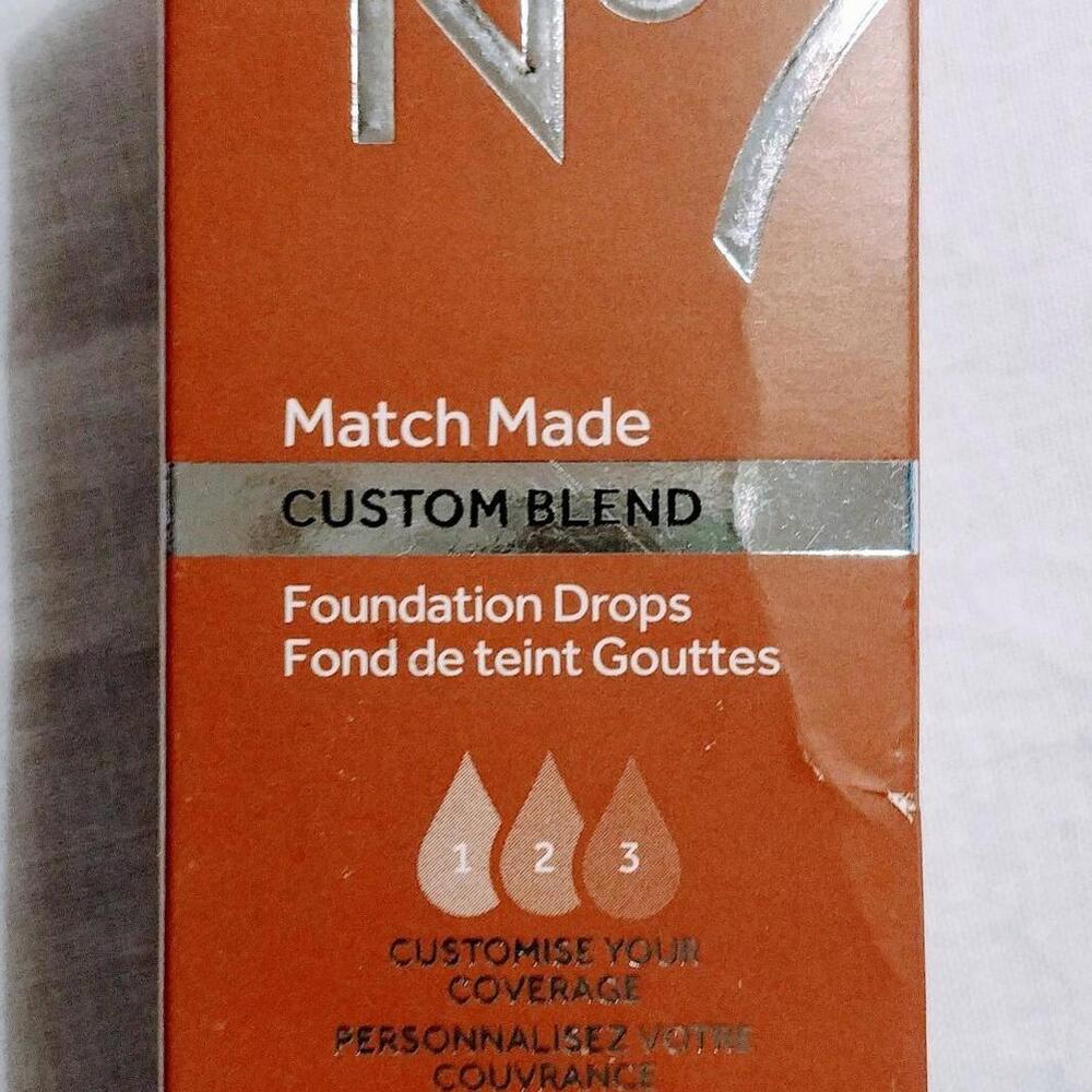 No7 Match Made Custom Blend Foundation Drops 15ml/0.5fl.oz. CHESTNUT Color New